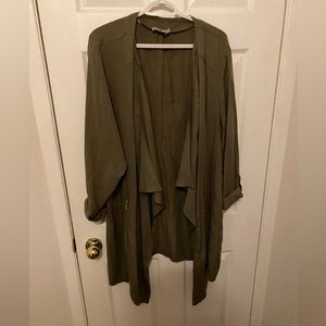 Khaki green swing jacket